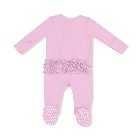 2 Way Zipper Ruffle Back Footie - Pirouette - HoneyBug 