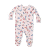 Country Girl Boots - 2 Way Ruffle Back Zipper Footie