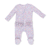 Elizabeth's Garden - 2 Way Ruffle Back Zipper Footie