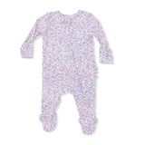 Elizabeth's Garden - 2 Way Ruffle Back Zipper Footie