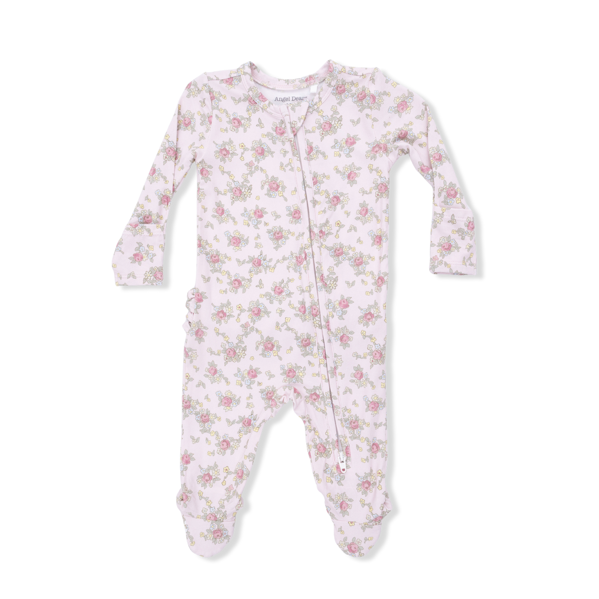 Edith's Rose Garden - 2 Way Ruffle Back Zipper Footie