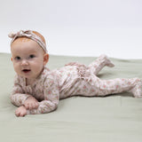 Edith's Rose Garden - 2 Way Ruffle Back Zipper Footie