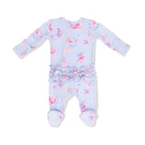 Mermaid Princesses - 2 Way Ruffle Back Zipper Footie