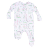 Pretty Golf - 2 Way Ruffle Back Zipper Footie