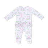 Pretty Golf - 2 Way Ruffle Back Zipper Footie