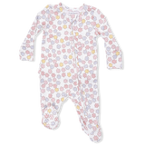 Sarah Floral - 2 Way Ruffle Back Zipper Footie