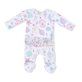 Beach Days - 2 Way Ruffle Back Zipper Footie