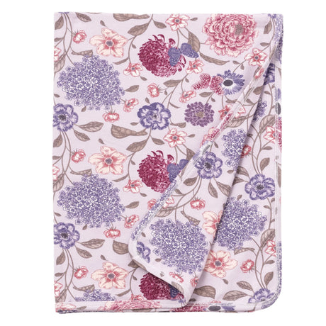 Floral Bamboo Stroller Blanket –Vintage Bloom Hypoallergenic - HoneyBug 