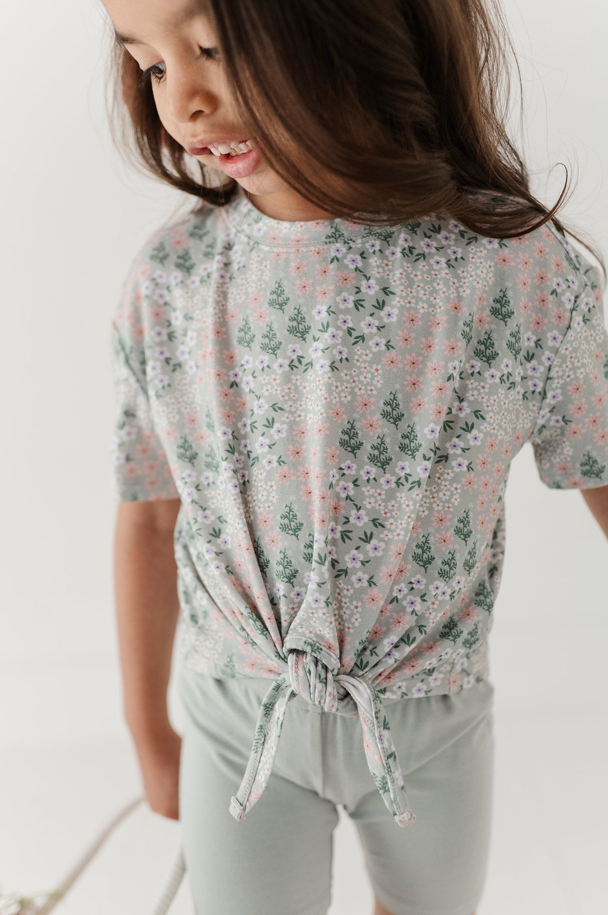 Girl's Tie Front Shirt