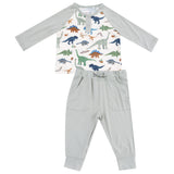 Long Sleeve Raglan Henley + Jogger - HoneyBug 