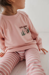 Girl's Raglan Sweatshirt - HoneyBug 