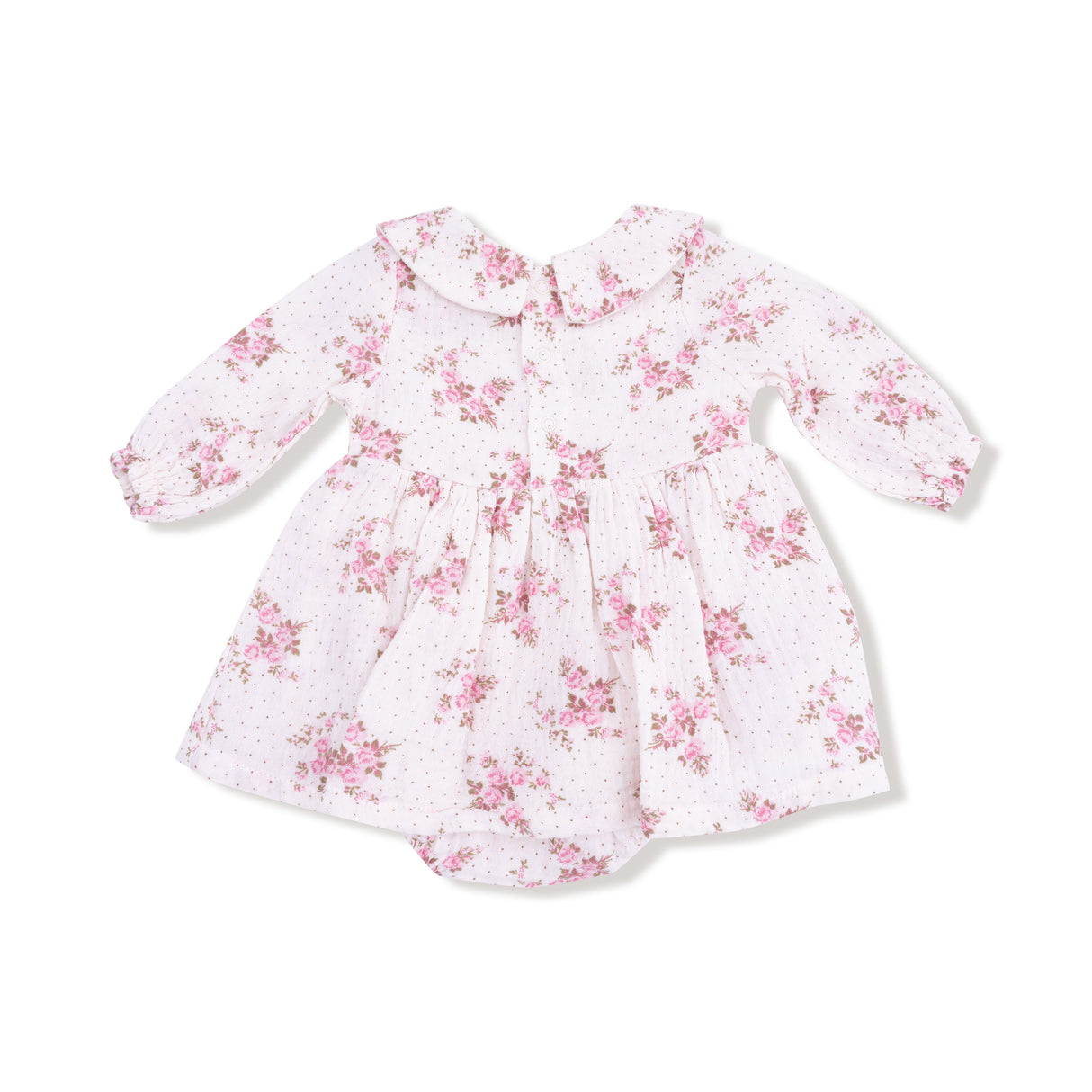 Long Sleeve Peter Pan Collar Bubble with Skirt - HoneyBug 