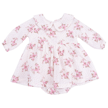 Long Sleeve Peter Pan Collar Bubble with Skirt - HoneyBug 