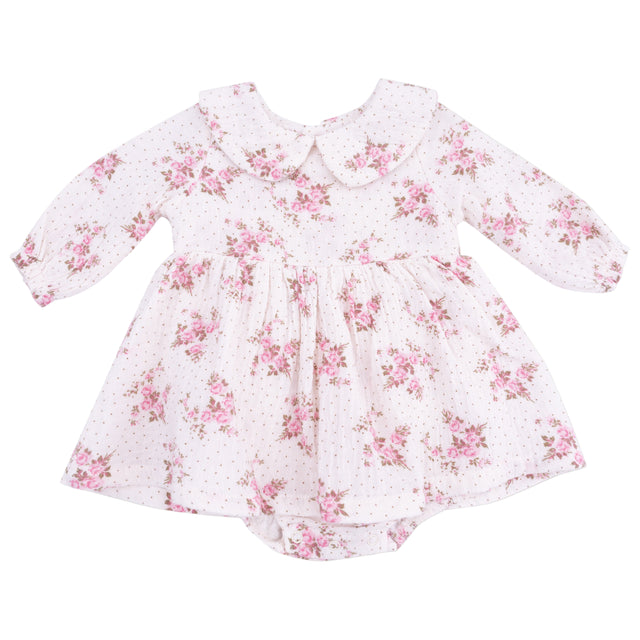 Long Sleeve Peter Pan Collar Bubble with Skirt - HoneyBug 