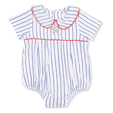 Baseball Stripe - Classic Box Pleat Bubble