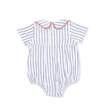 Baseball Stripe - Classic Box Pleat Bubble