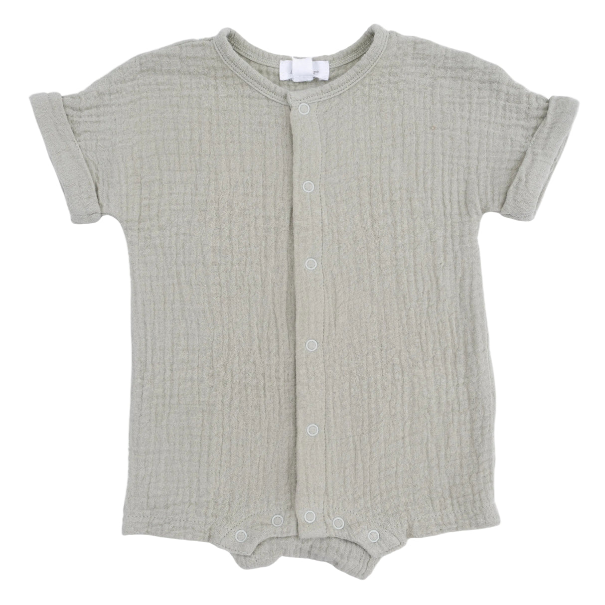 Solid Muslin Desert Green - Dolman Henley Shortall