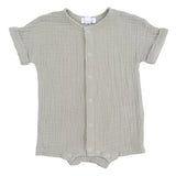 Solid Muslin Desert Green - Dolman Henley Shortall