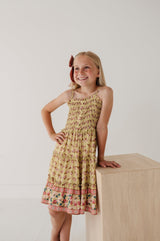 Smock Button Front Tiered Dress
