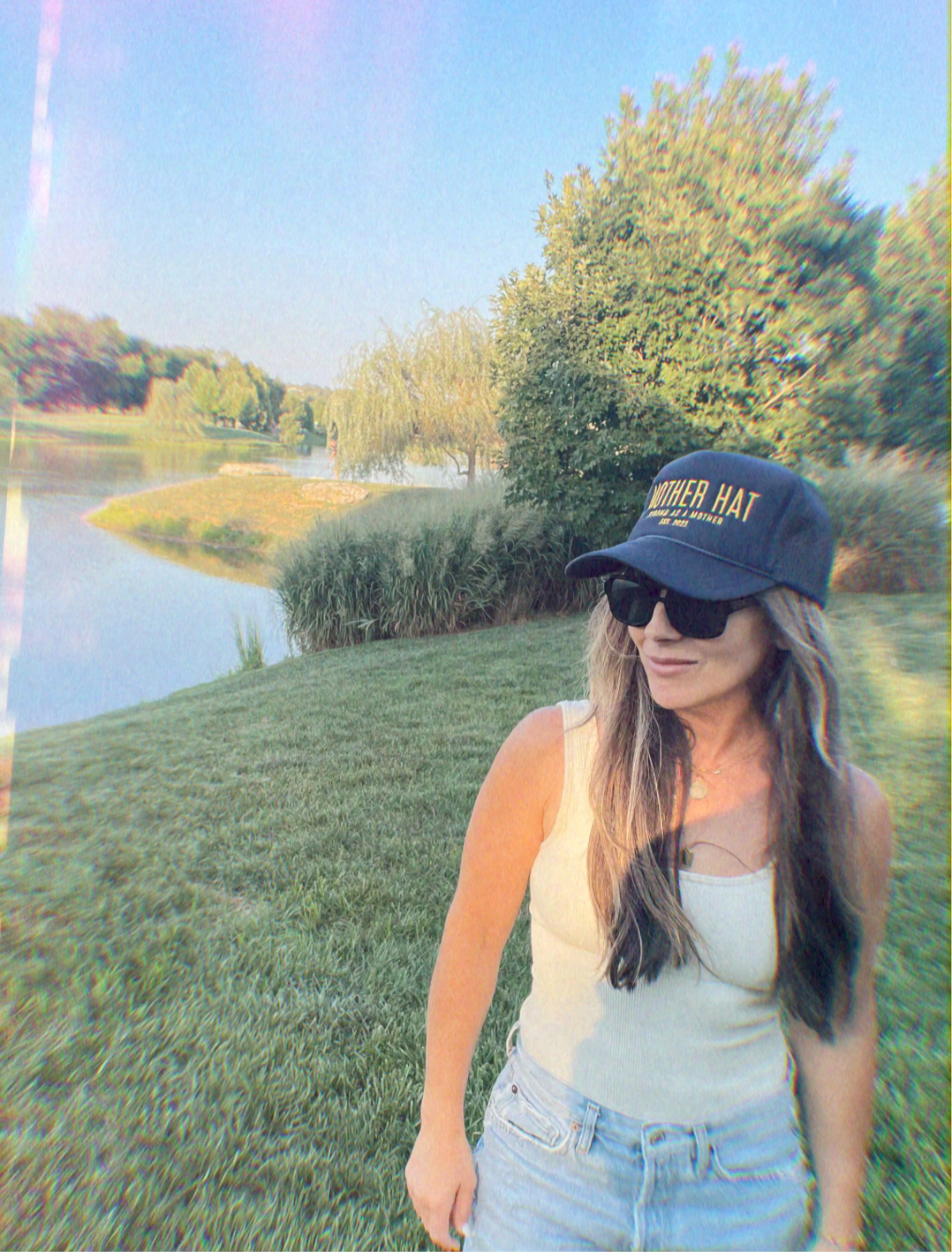Mother Hat - Embroidered Trucker Hat - Navy - HoneyBug 