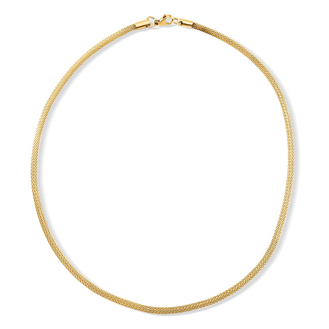 Bowie Round Mesh Chain Necklace - HoneyBug 