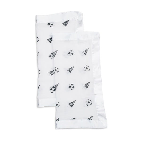 2-pack Muslin Security Blankets - Soccer - HoneyBug 