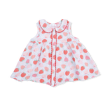 Strawberry Bliss - Jill Dress with Bloomer & Large Bow