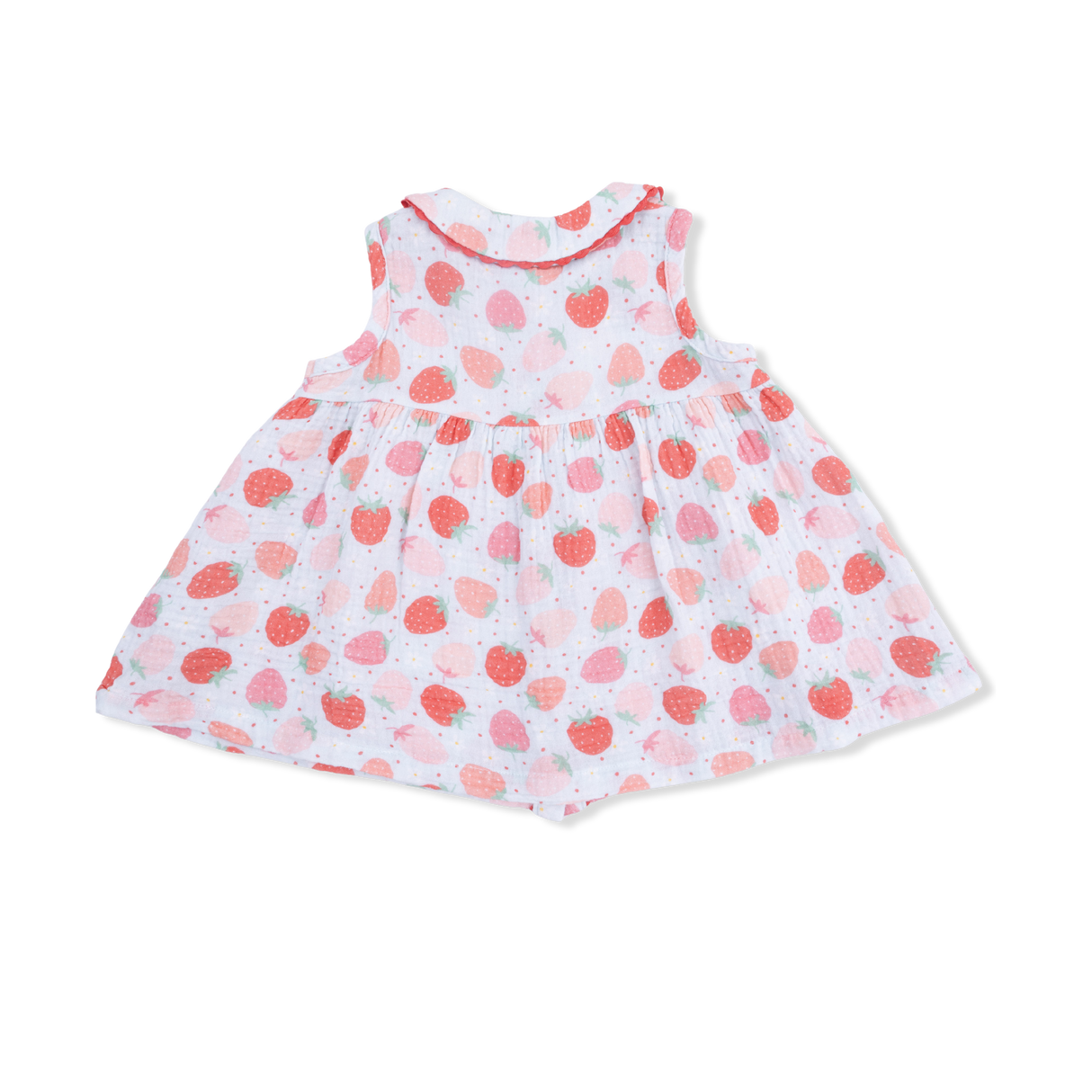 Strawberry Bliss - Jill Dress with Bloomer & Bow on Headband Set