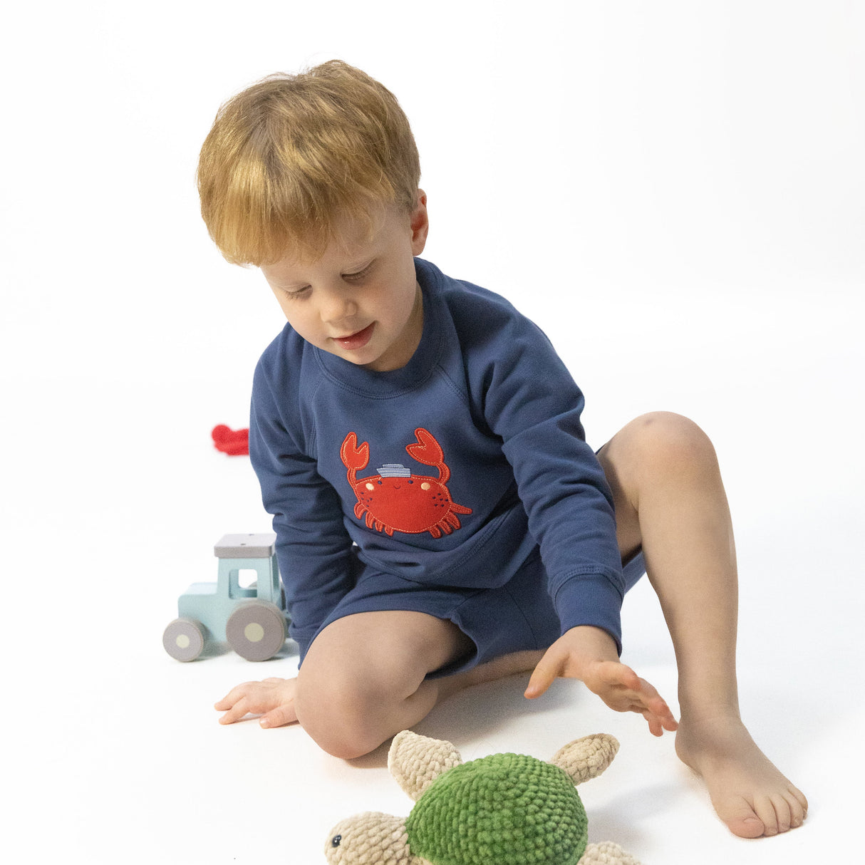 Sailor Sea Creatures Appliques - Raglan Sweatshirt