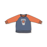 Basketball Raglan Sweatshirt - Varsity Orange - HoneyBug 