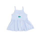 Striped Golf - Peplum Tank with Wide Leg Pant