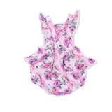 Rose Abundance - Ric Rac Ruffle Sunsuit