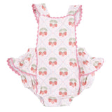 Sweet Strawberries - Ric Rac Ruffle Sunsuit