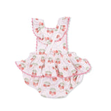 Sweet Strawberries - Ric Rac Ruffle Sunsuit