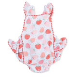Strawberry Bliss - Ric Rac Ruffle Sunsuit