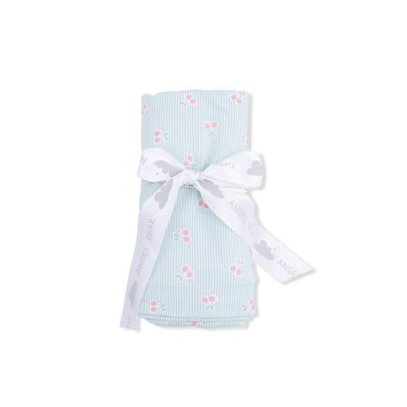 Tiny Cherry Stripe - Swaddle Blanket