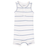 Vintage Stripe - Henley Shortie Romper