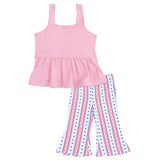 Stars and Stripes - Peplum Tank with Baby Bells