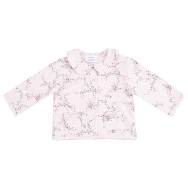 Tweed Style Jacket with Bow Pockets - HoneyBug 