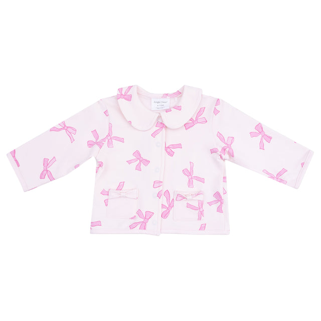 Tweed Style Jacket with Bow Pockets - HoneyBug 