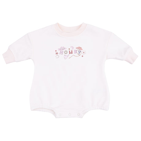 Howdy Sweatshirt Bubble - HoneyBug 