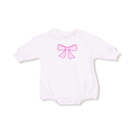Sweatshirt Bubble with Bow Applique - HoneyBug 