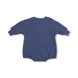 Sweatshirt Bubble with #1 Patch - Varsity Vintage Indigo - HoneyBug 