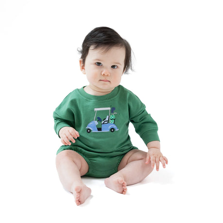Green Golf Sweatshirt Bubble - HoneyBug 
