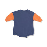 Sweatshirt Bubble with Basketball Patch - Varsity Orange - HoneyBug 
