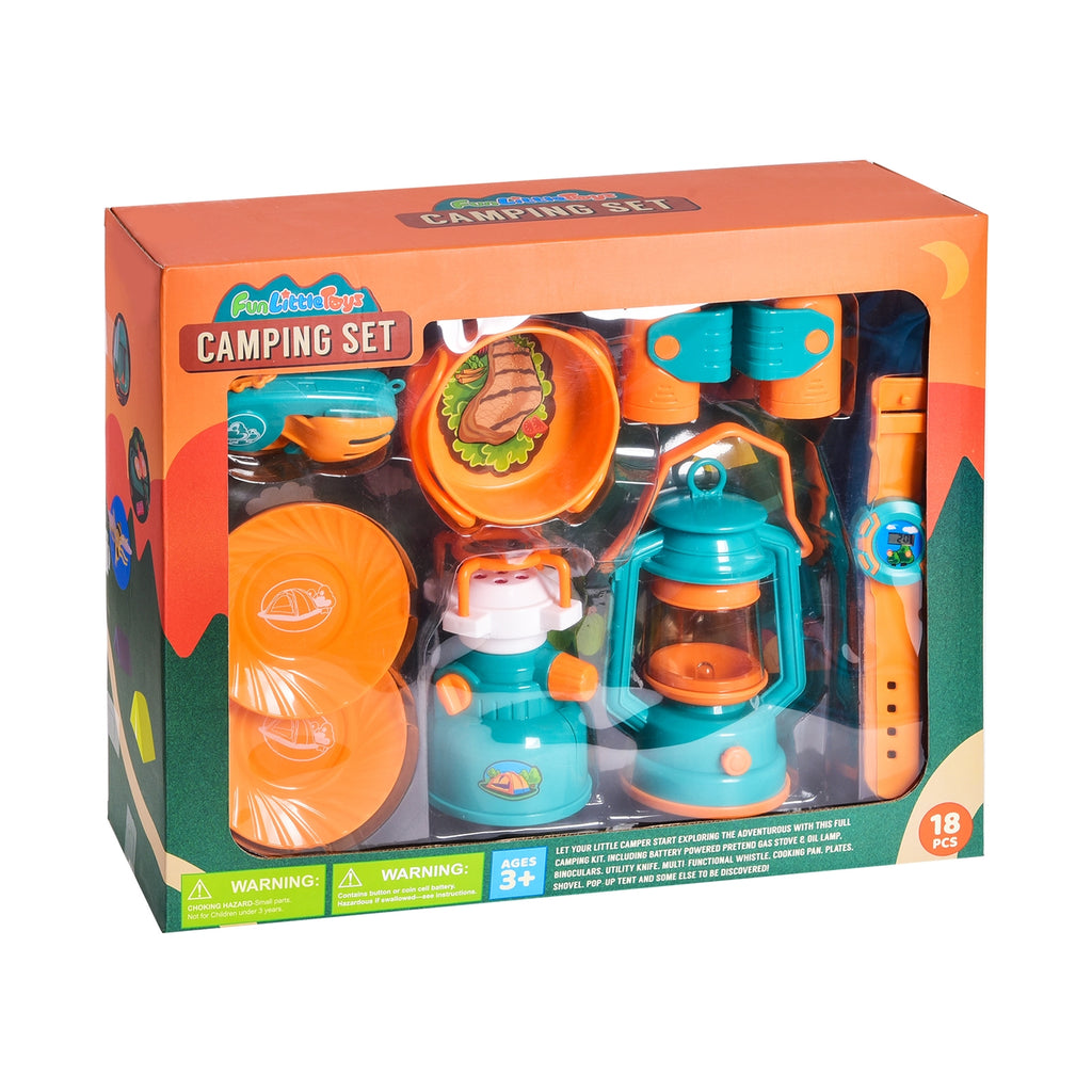 Camping Tent with Bug Catcher and Food (36 piece play set) - HoneyBug 