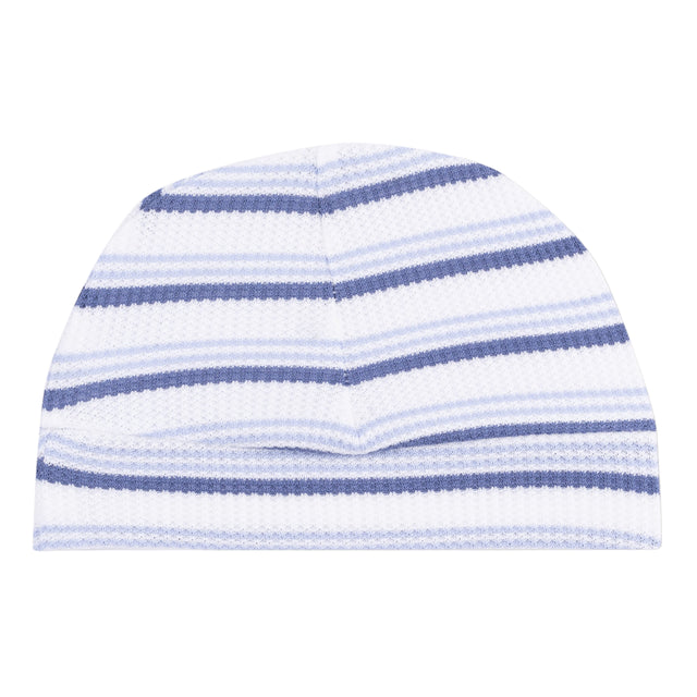 Beanie Hat - Vintage Stripe - Blue - HoneyBug 