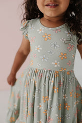 Girl's Sleeveless Twirl Dress
