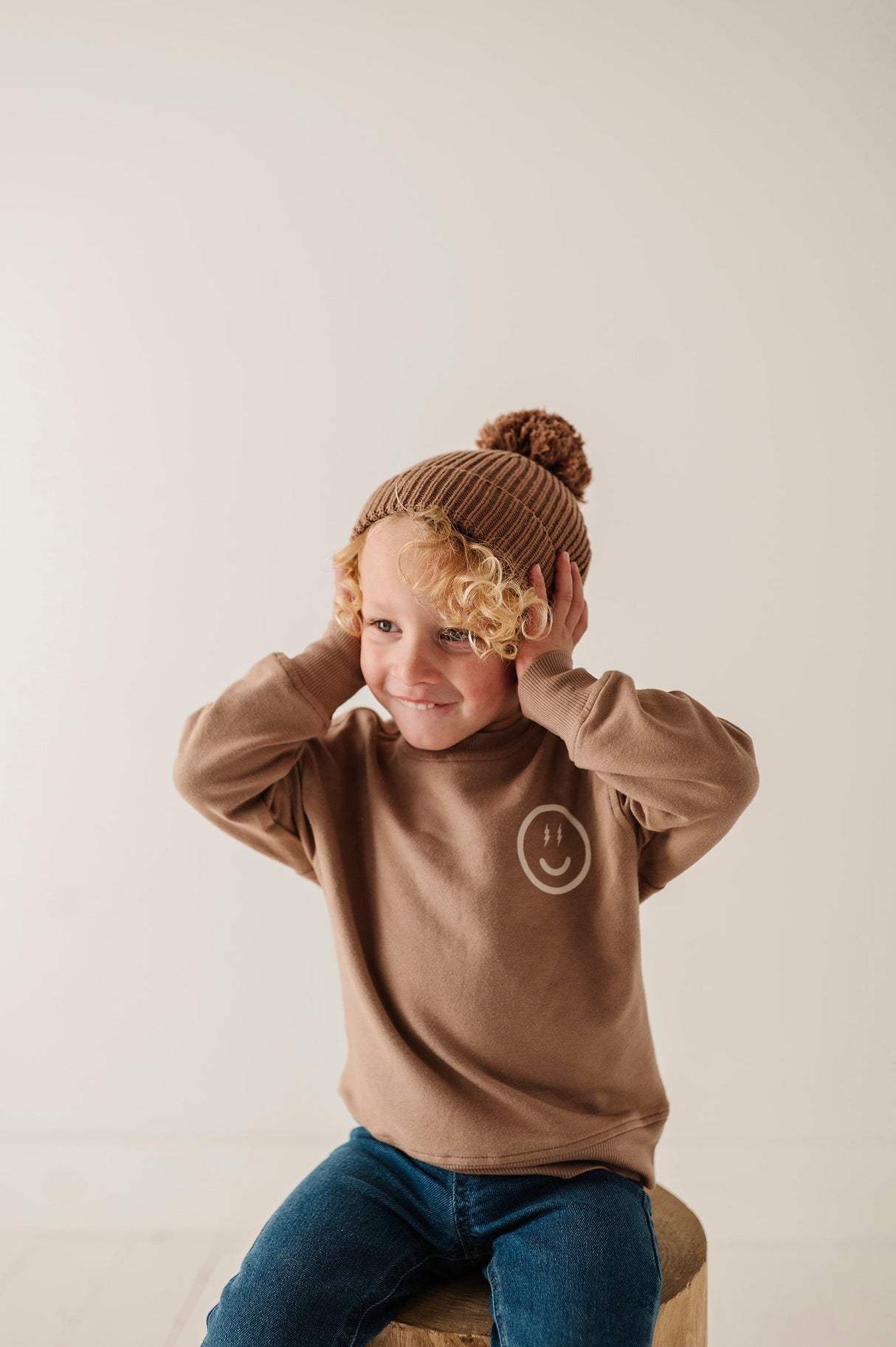 Knit Pom Hat - HoneyBug 