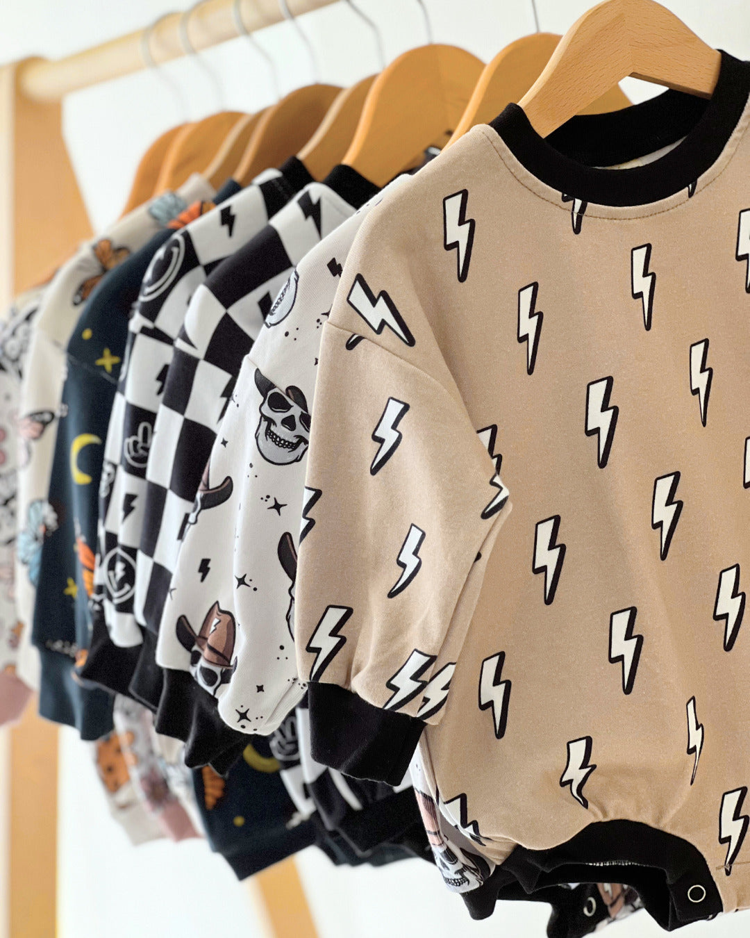 Bubble Romper | Lightning Bolt - HoneyBug 